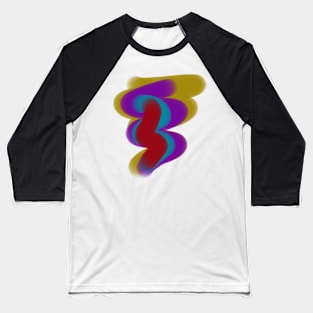 purple marron yellow abstract texture background Baseball T-Shirt